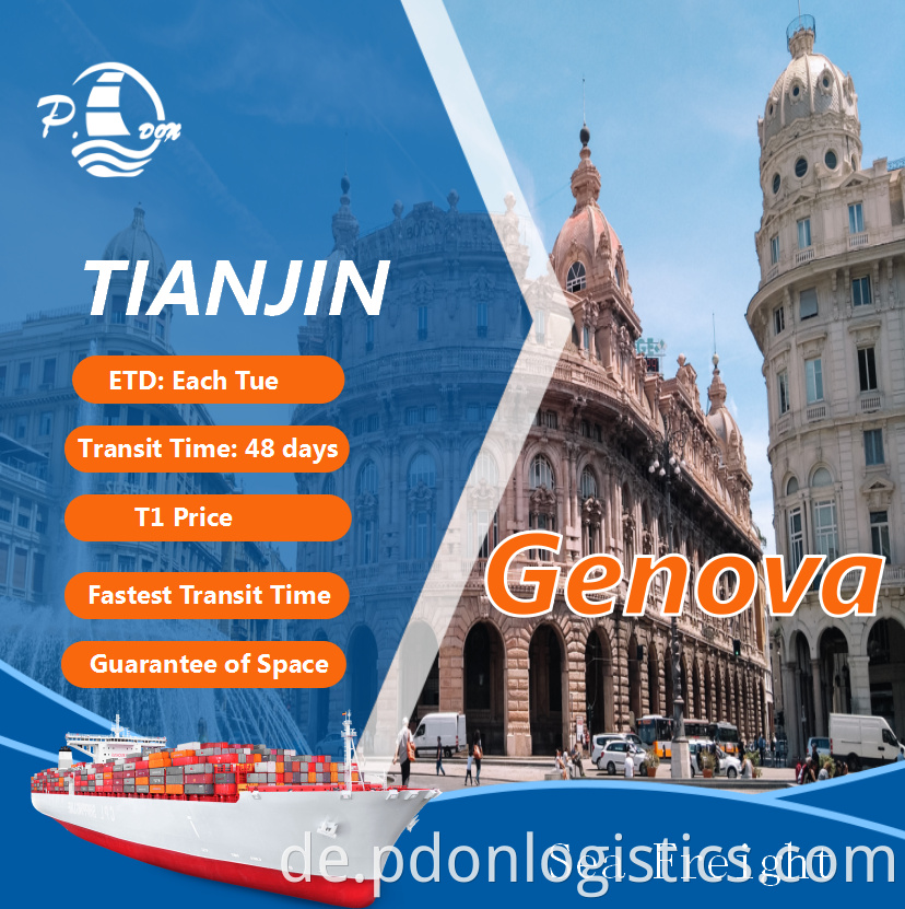 Sea Freight From Tianjin To Genova